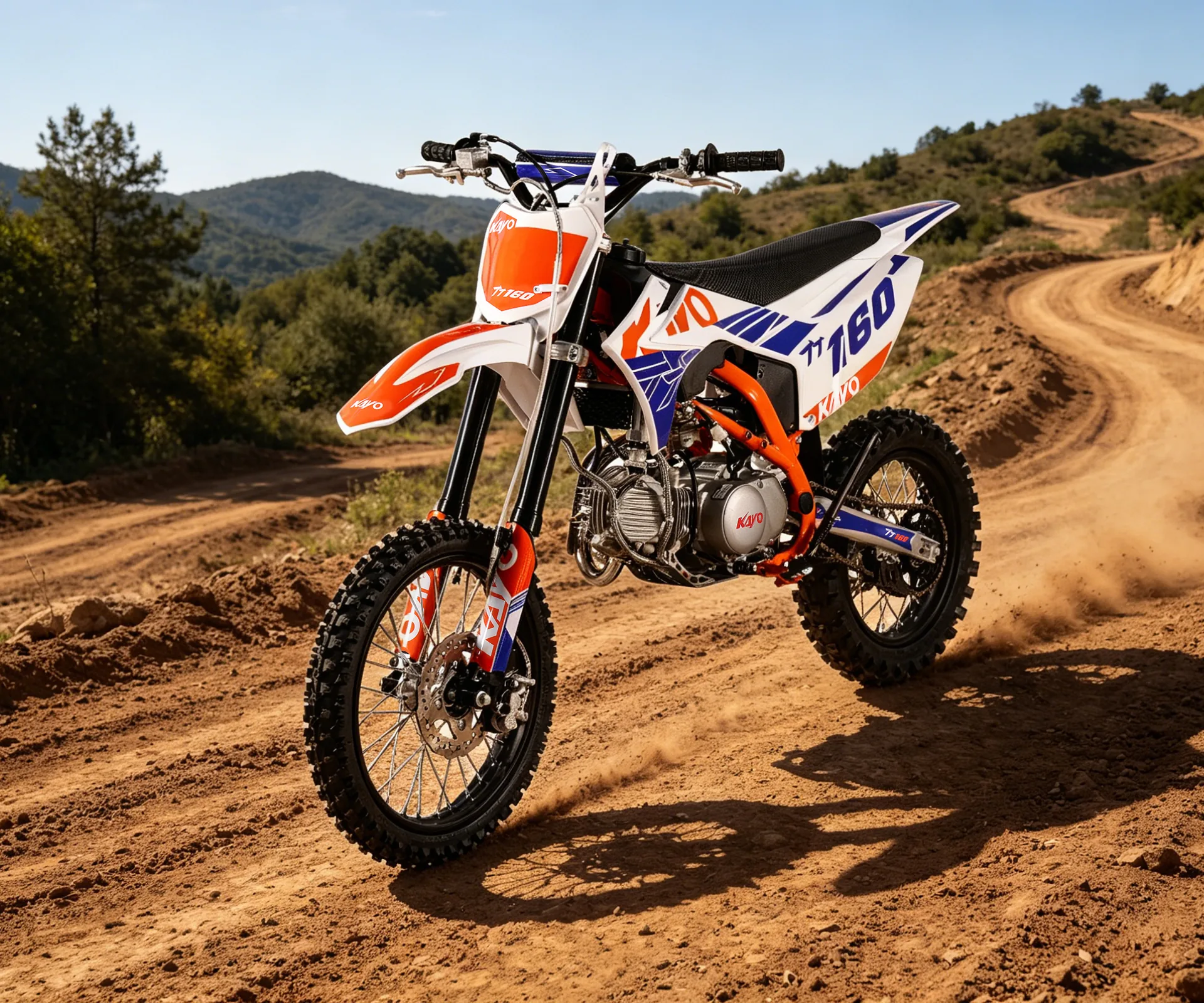 KAYO TT160 v teréne, pitbiky KAYO